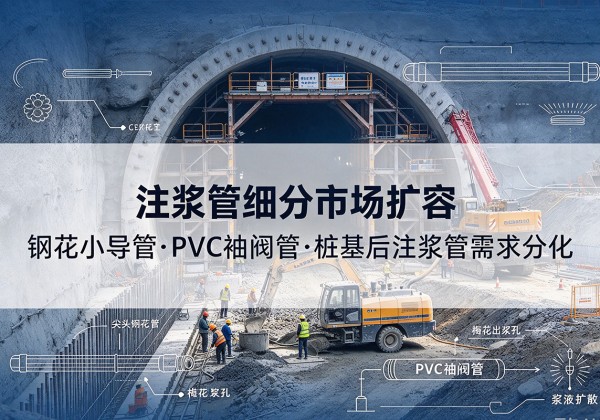 额尔古纳注浆管细分市场扩容，隧道钢花小导管、PVC 袖阀管、桩基后注浆管需求分化